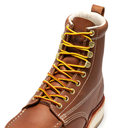 ROCKROOSTER Norwood Men's 6 inch Brown steel toe wedge work boot