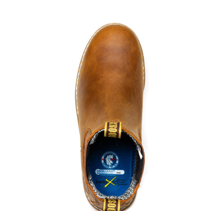 ROCKROOSTER Capitola Men's 6 inch Brown Wedge Work Boots SAP102