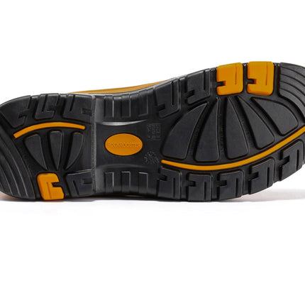 ROCKROOSTER Gammon Tan 6 inch Slip On Leather Work Boots AK222