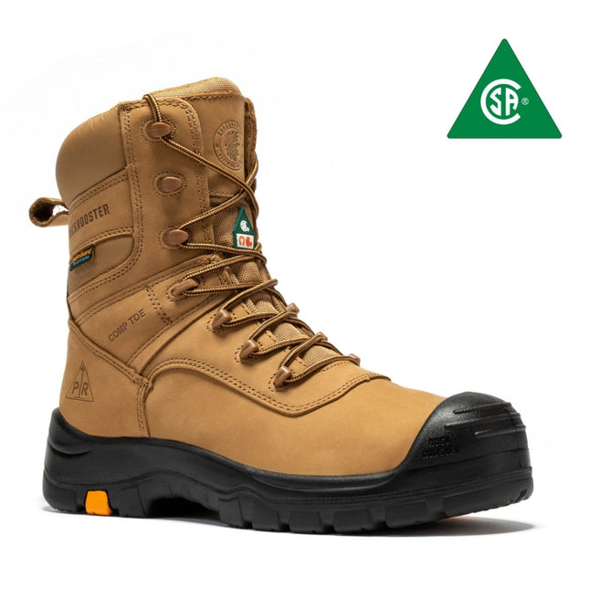 Rockrooster Beaufort Men's Brown 8 inch Waterproof Composite Toe Boot