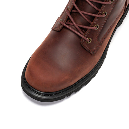 ROCKROOSTER Mantua Men's 8 inch Zip-sided Soft Toe Lug Sole Work Boot