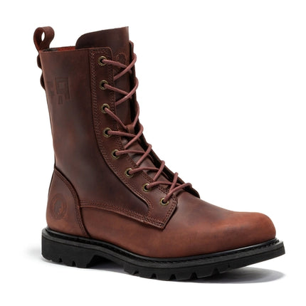 ROCKROOSTER Mantua Men's 8 inch Zip-sided Soft Toe Lug Sole Work Boot