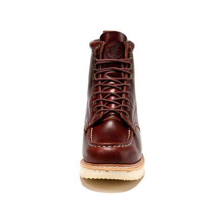 ROCKROOSTER Norwood Cherry Brown Men's 6 inch Soft Toe Wedge Work