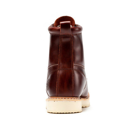 ROCKROOSTER Norwood Cherry Brown Men's 6 inch Soft Toe Wedge Work