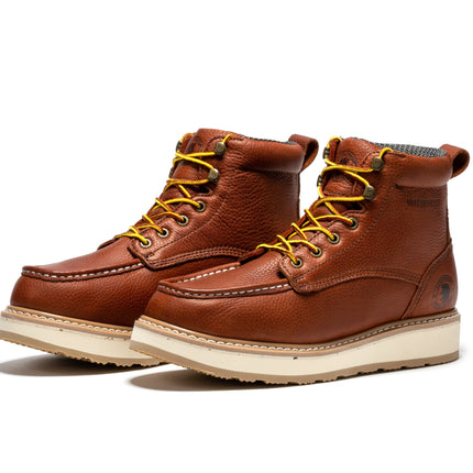 ROCKROOSTER Walker 6 inch Waterproof Wedge Work Boots