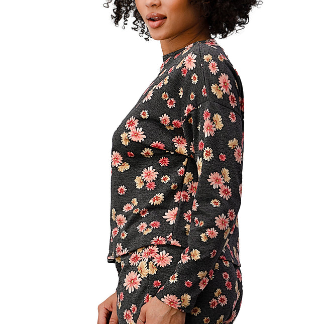 MILEY+ MOLLY -  Floral Lounge Set - Comfy Long Sleeve Top and Shorts