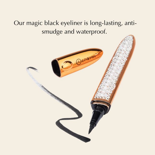 No-Glue Lash Kit – Waterproof Liner, Reusable Lashes & Vegan Formula