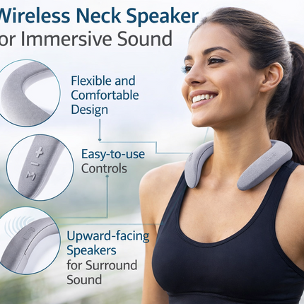 Wireless Neckband Bluetooth Speaker