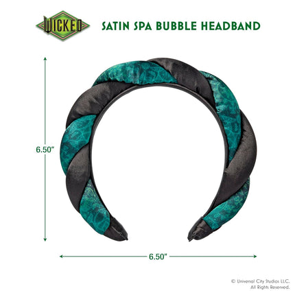 Elphaba Satin Twisted Spa Headband