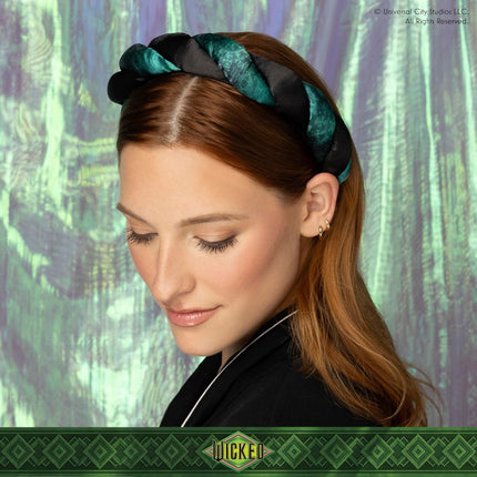 Elphaba Satin Twisted Spa Headband
