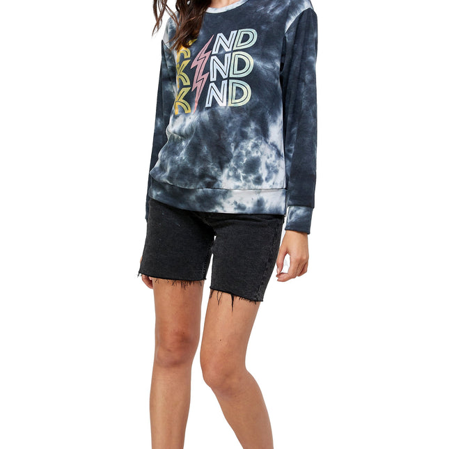 French Terry Tie Dye Screen Printed Sweatshirts