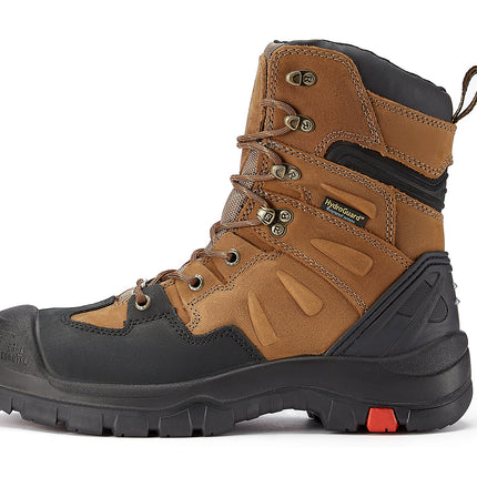 ROCKROOSTER Woodland Men's 8 inch Brown Work Boots, Composite Toe