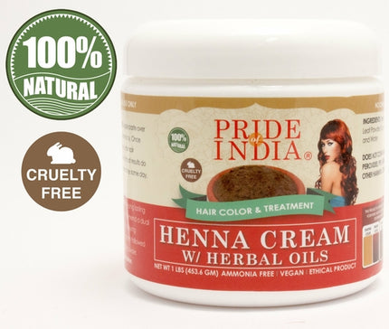 Herbal Henna Hair Color Cream - 100% Natural