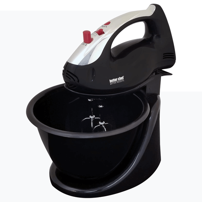 Better Chef 200 Watt Stand/Hand Mixer with Mixing Bowl