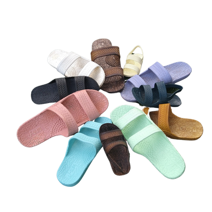 Kid’s and Women's Pastel J-Slips Hawaiian Jesus Sandals
