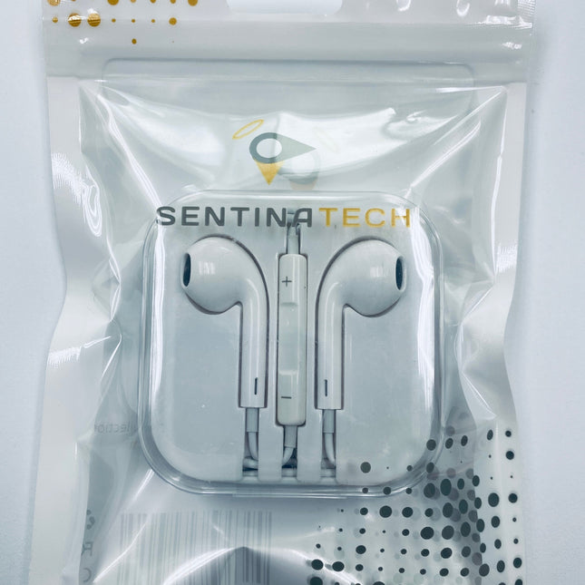 Earphones with Remote, Mic and 3.5mm Connector - Sentinatech Brand