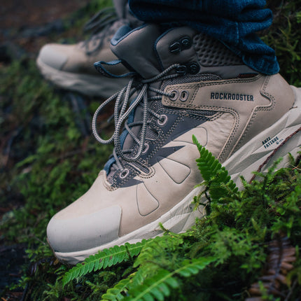 Rockrooster Farmington Sand 6 Inch Waterproof Hiking Boot