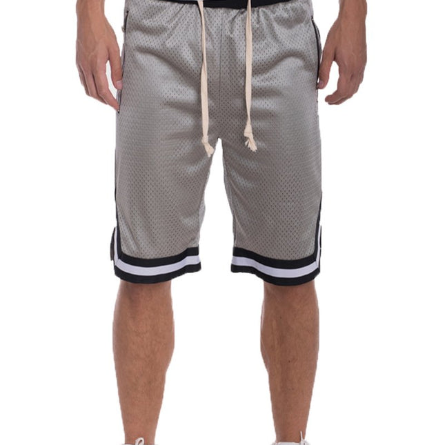 Solid Mesh Basketball Active Shorts