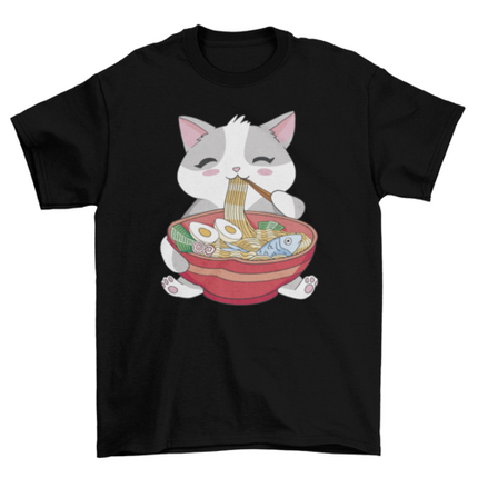 Ramen Cat Graphic T-Shirt