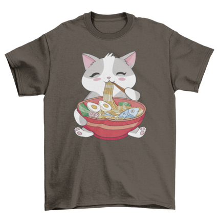 Ramen Cat Graphic T-Shirt