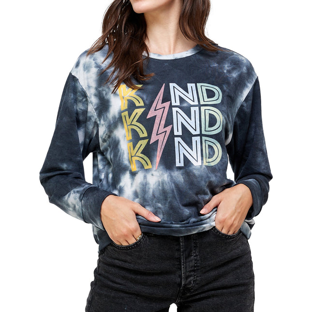 French Terry Tie Dye Screen Printed Sweatshirts