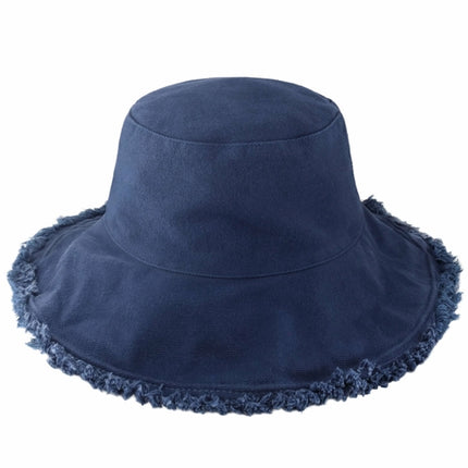 Wide Brim Frayed Bucket Hat for Summer – 100% Cotton