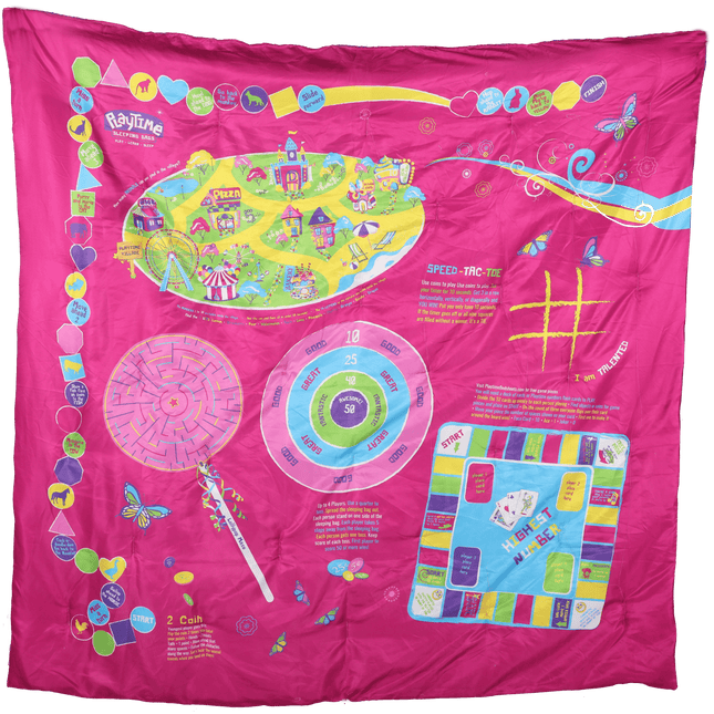 Playtime Reversible Slumber Bag. Over 35 Fun Interactive Games!
