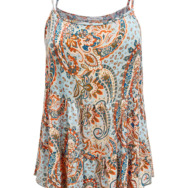 Paisley Print Tiered Dress – Boho Summer Vibes