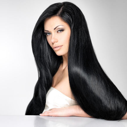 Hair Bloom Natural Jet Black Hair Color- Indigo Powder w/ Mixed