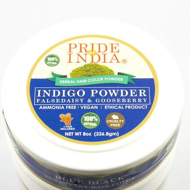 Hair Bloom Natural Blue Black Hair Color- Herbal Indigo w/ False Daisy