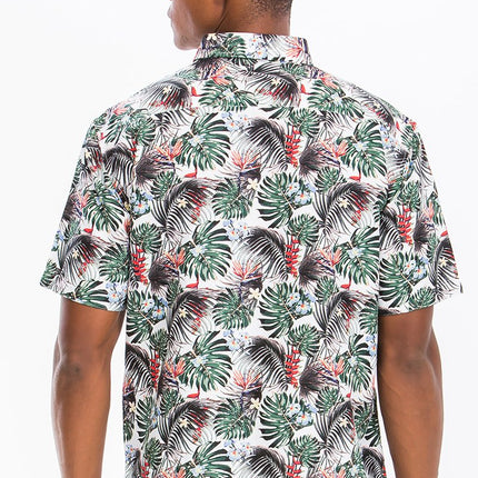 HAWAIIAN PRINT BUTTON DOWN SHIRT